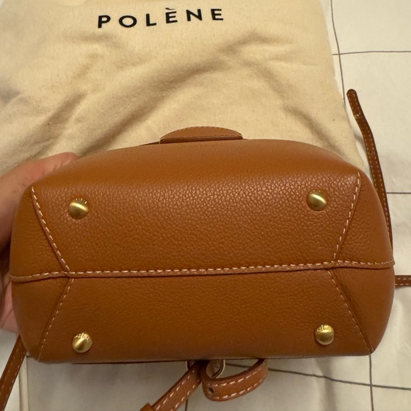 Polene Numero Un Brown Leather Backpack